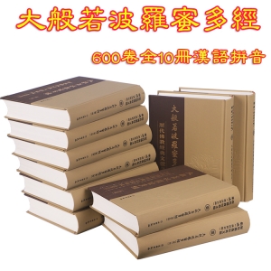 大般若经 精装全10册大字汉语拼音16开 全600卷